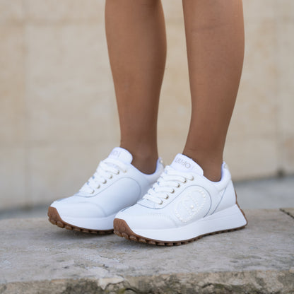 Sneaker calf white