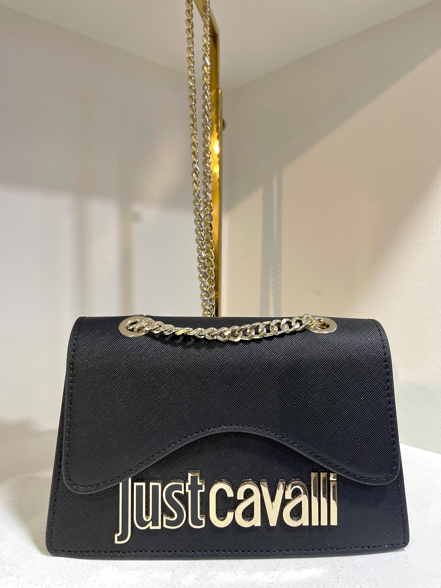 Just Cavalli metal lettering purse