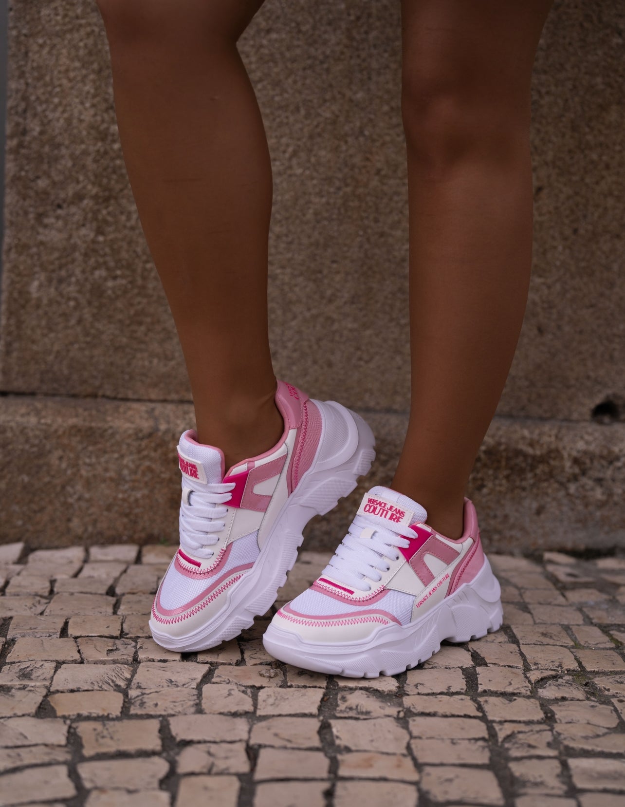 Pink sneaker