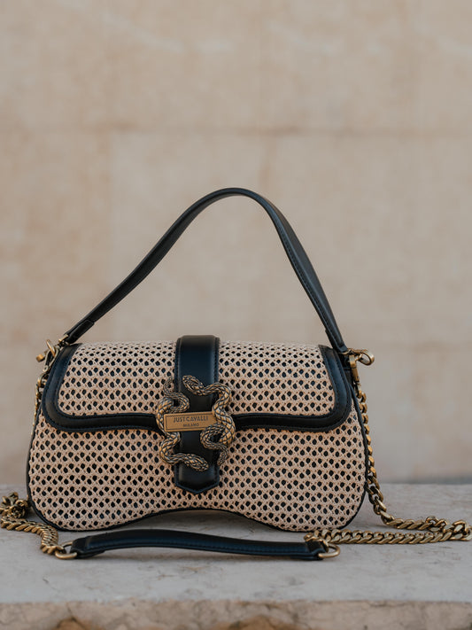 Straw snake purse