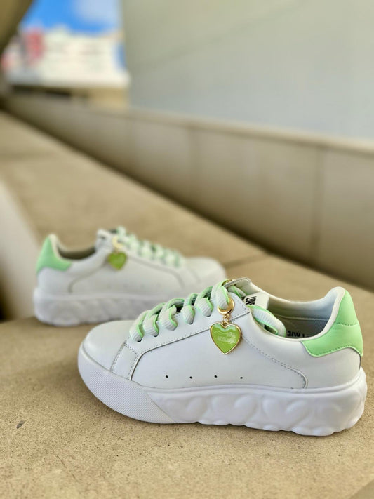 Green sneaker