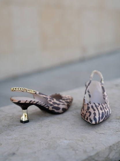 Animal print stiletto