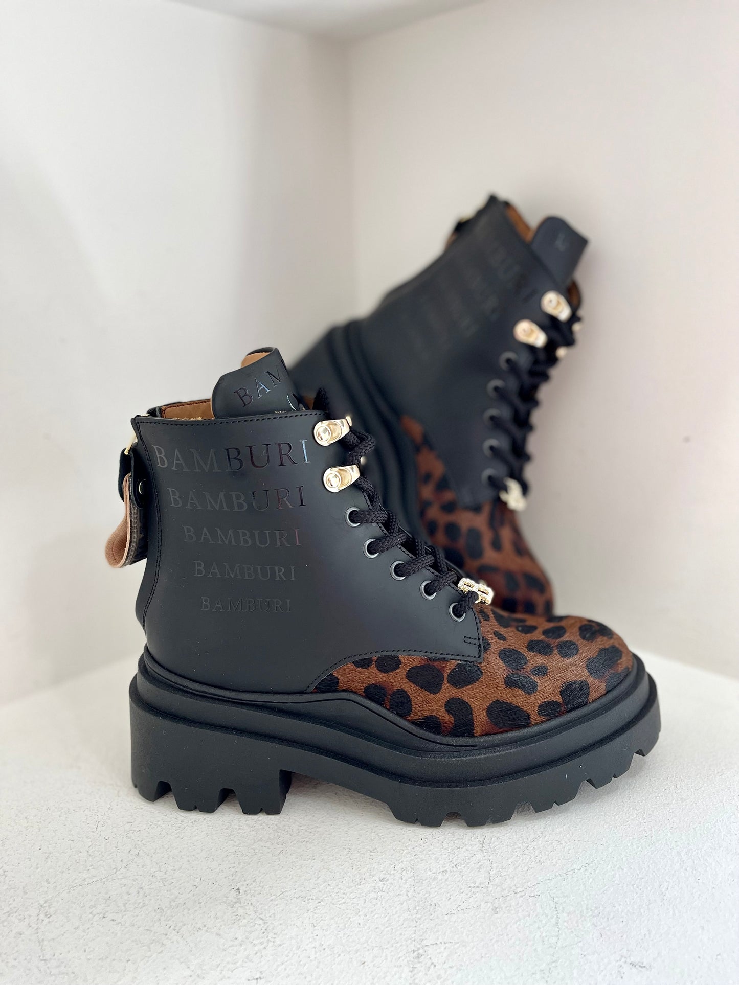 Animal print boot