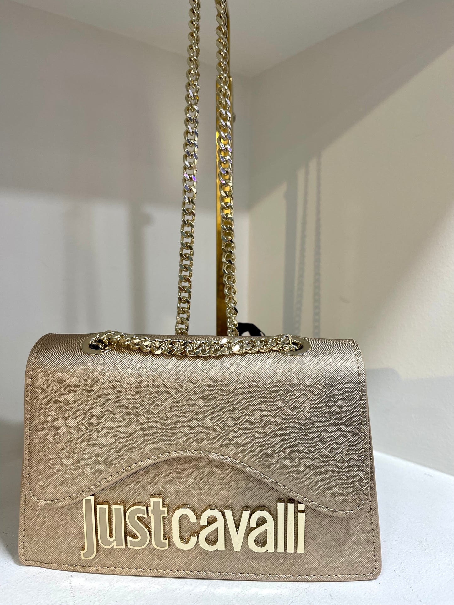 Just Cavalli metal lettering purse