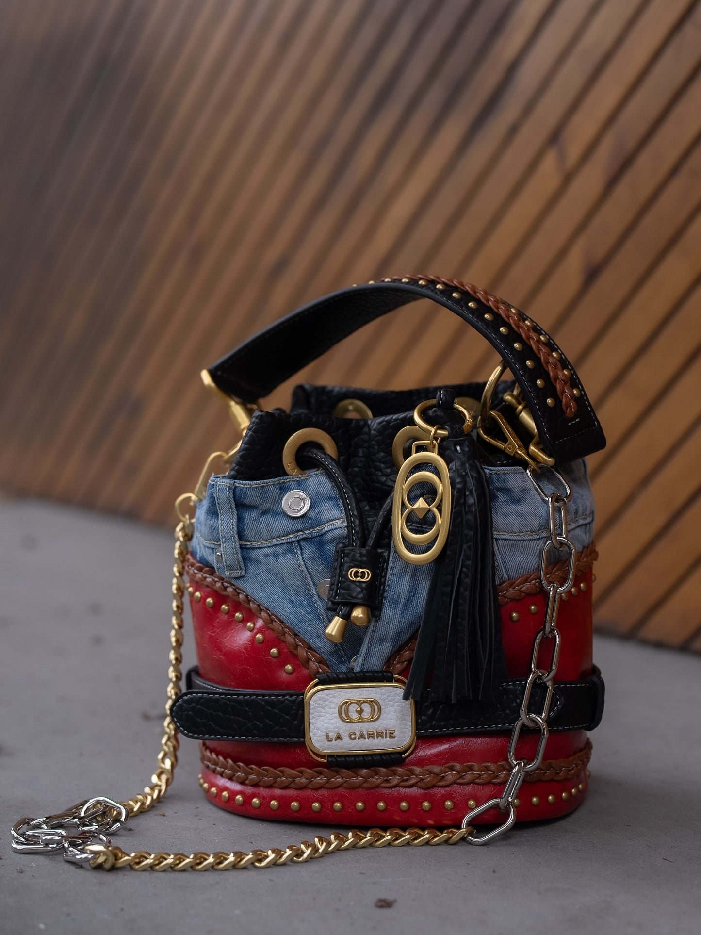 Jean bucket purse