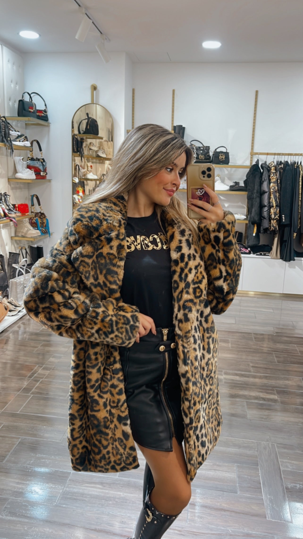 Leopard coat