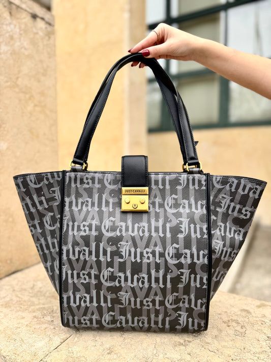 Gothic logo print bag