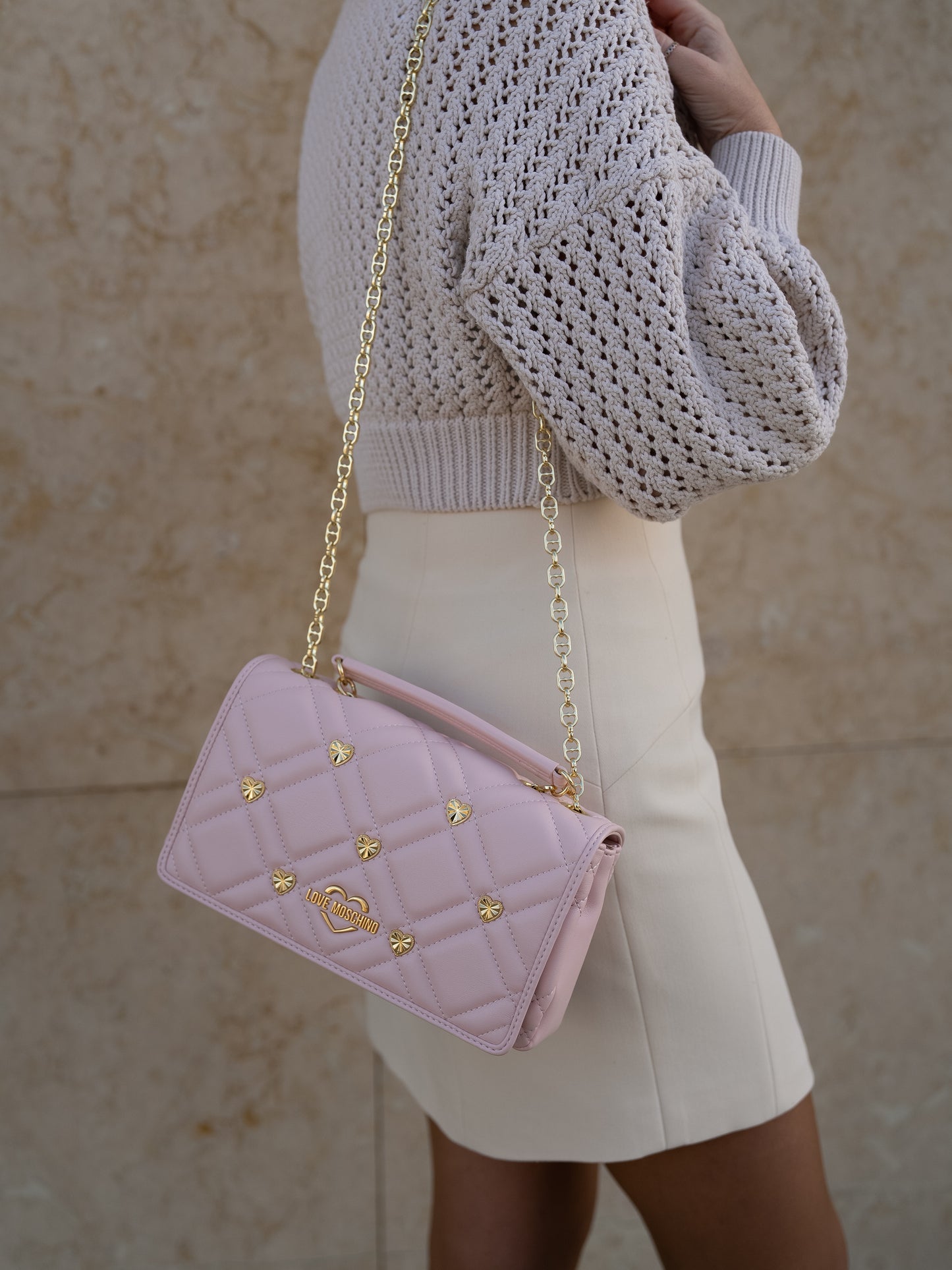 Gold heart purse