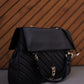 Folded black purse