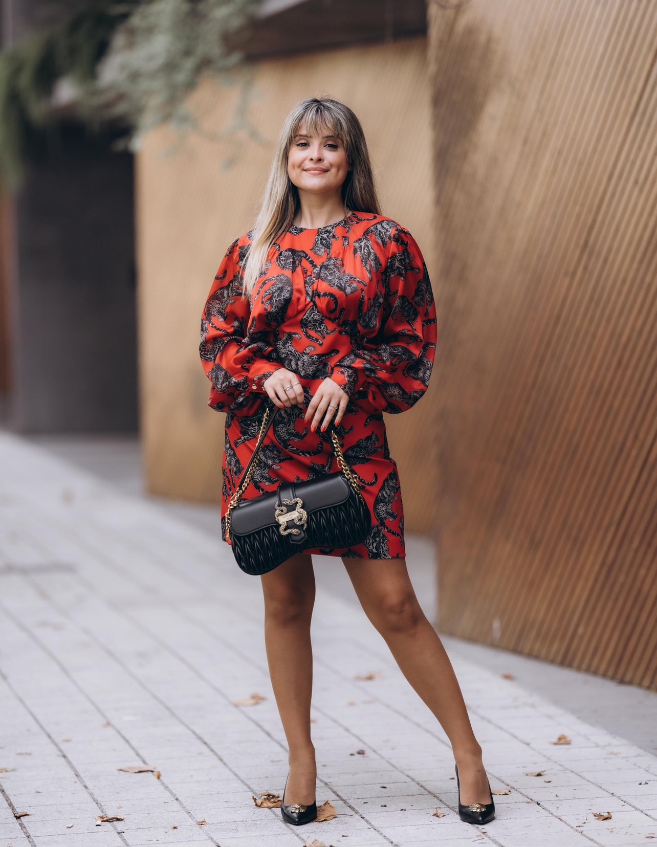 Tiger print dress