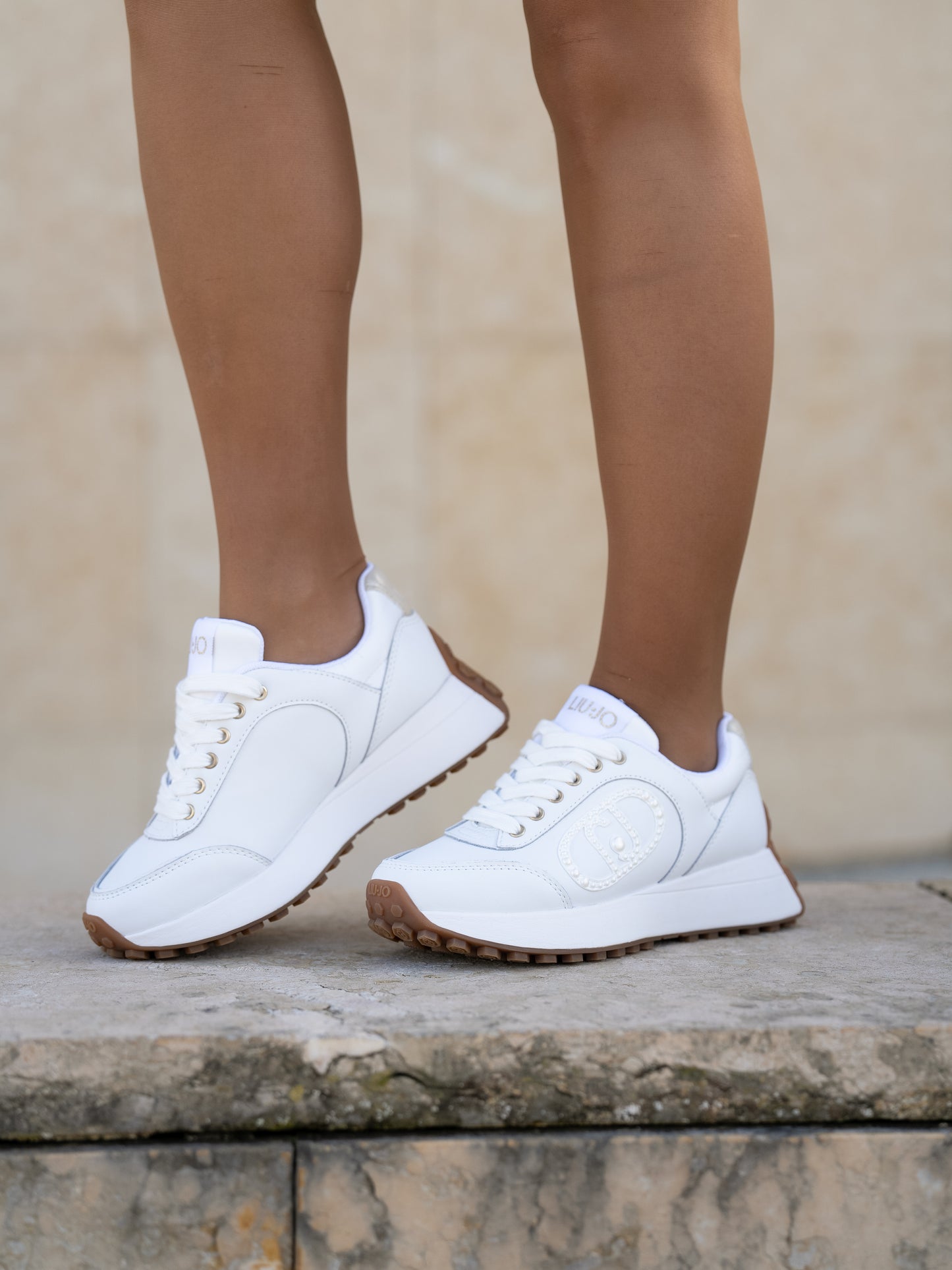 Sneaker calf white