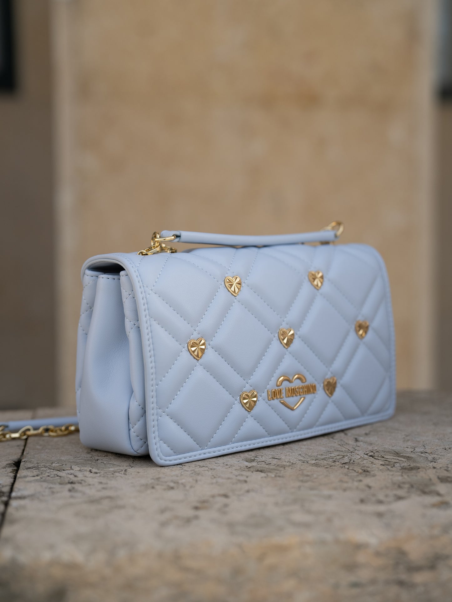 Gold heart purse