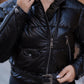 Baroque buckle puffer jacket