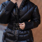 Black puffy coat