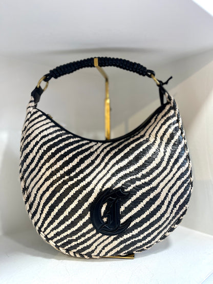 Zebra straw bag