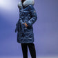 Blue padded jacket