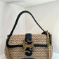 Straw snake purse