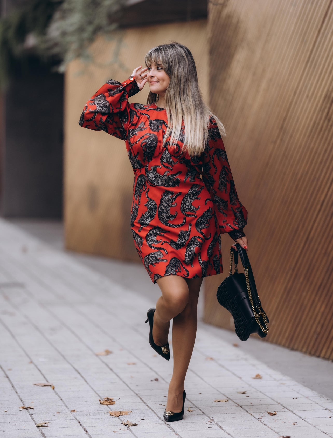 Tiger print dress