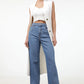 Calça Jeans Wide Leg Lisa Azul