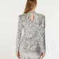ALEIA mini dress with sequins - silver