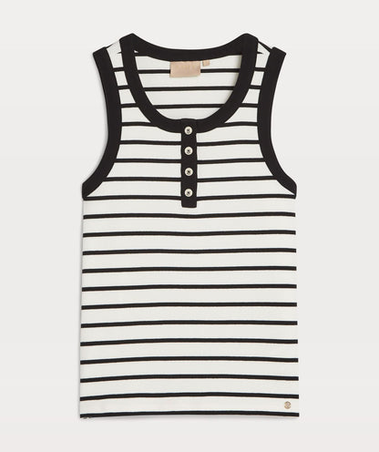 DIEDE slim fit tanktop in ribbed fabric