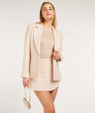 Dominic fitted blazer with lurex