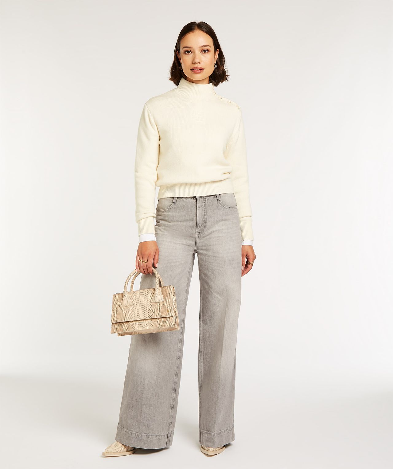 GABY regular fit sweater with wool