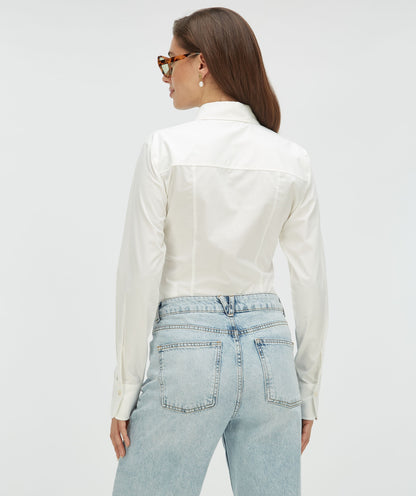 GAEL regular fit body blouse - off white