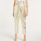 HAYDEN high rise tapered trousers in metallic - gold