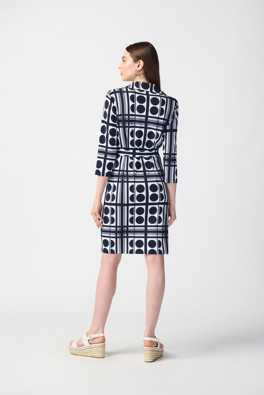 Geometric Print Shirt Dress