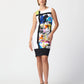 Multi-coloured Mixed Print Dress Style