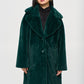 Faux Fur Straight Coat