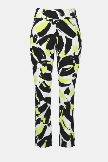 Abstract Motif Cropped Pants