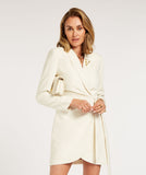 JV BONITA wrap dress - creme white