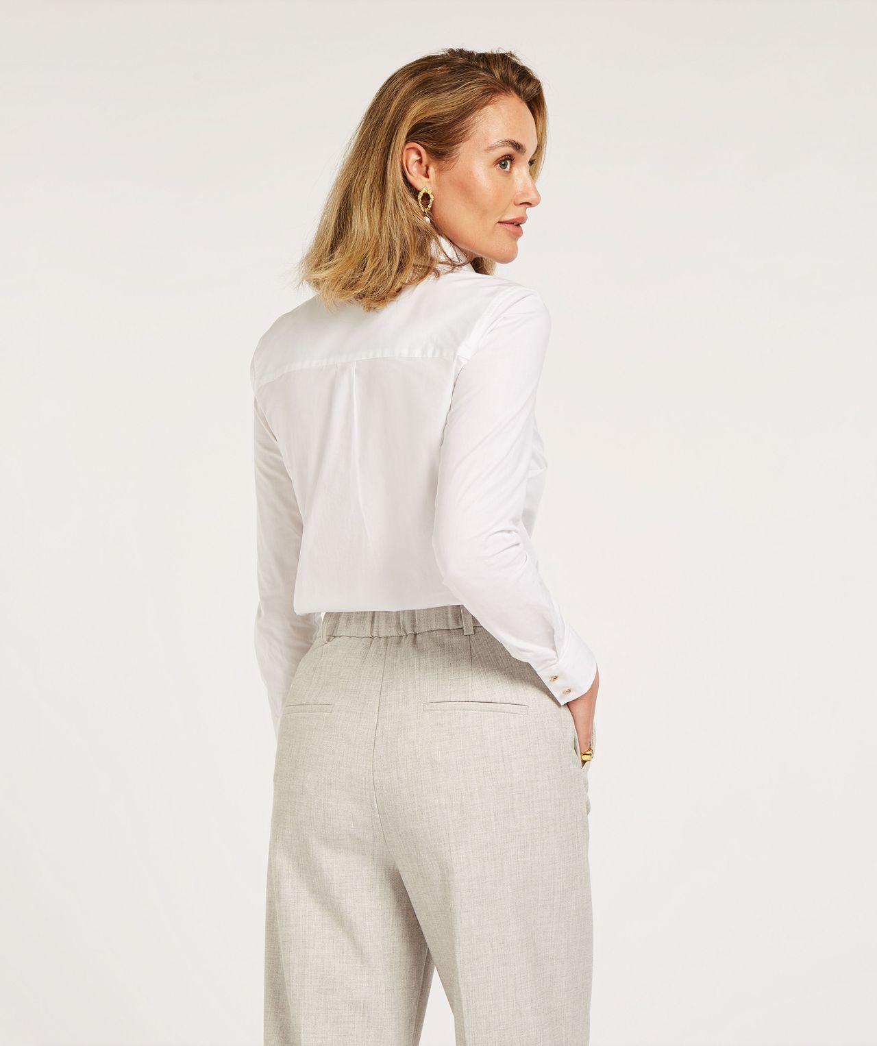 JV CHARLINE Blouse - clean white