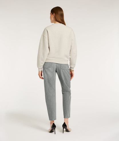 LENTHE regular fit sweater - salt melange