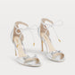 SELENE heels in metallic - silver metallic