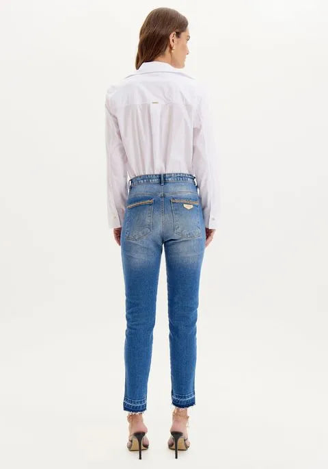 Calça jeans skinny high