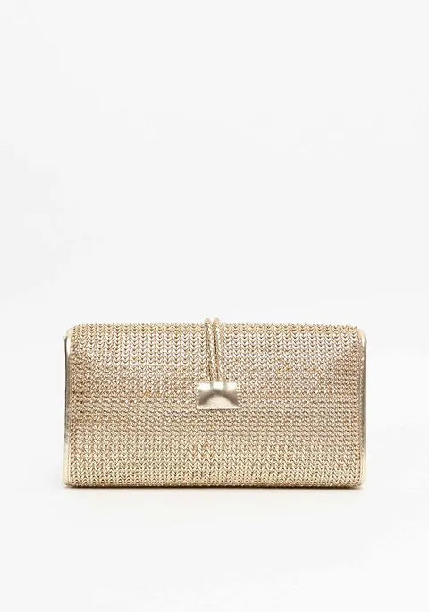 Bolsa clutch texturizada