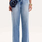 Calça jeans full lenght high