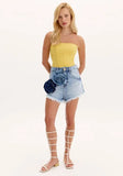 Short hot pants jeans flores