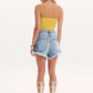 Short hot pants jeans flores