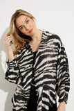 Animal Print Linen Blouse