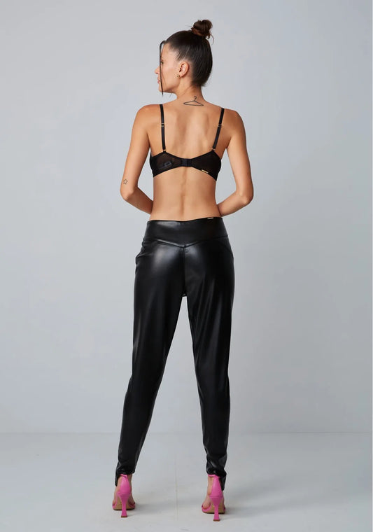 Legging Fusô Pu Recortes