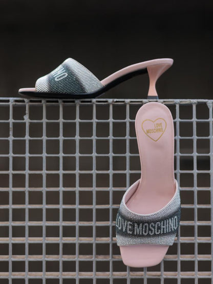 Love Moschino sparkle mule